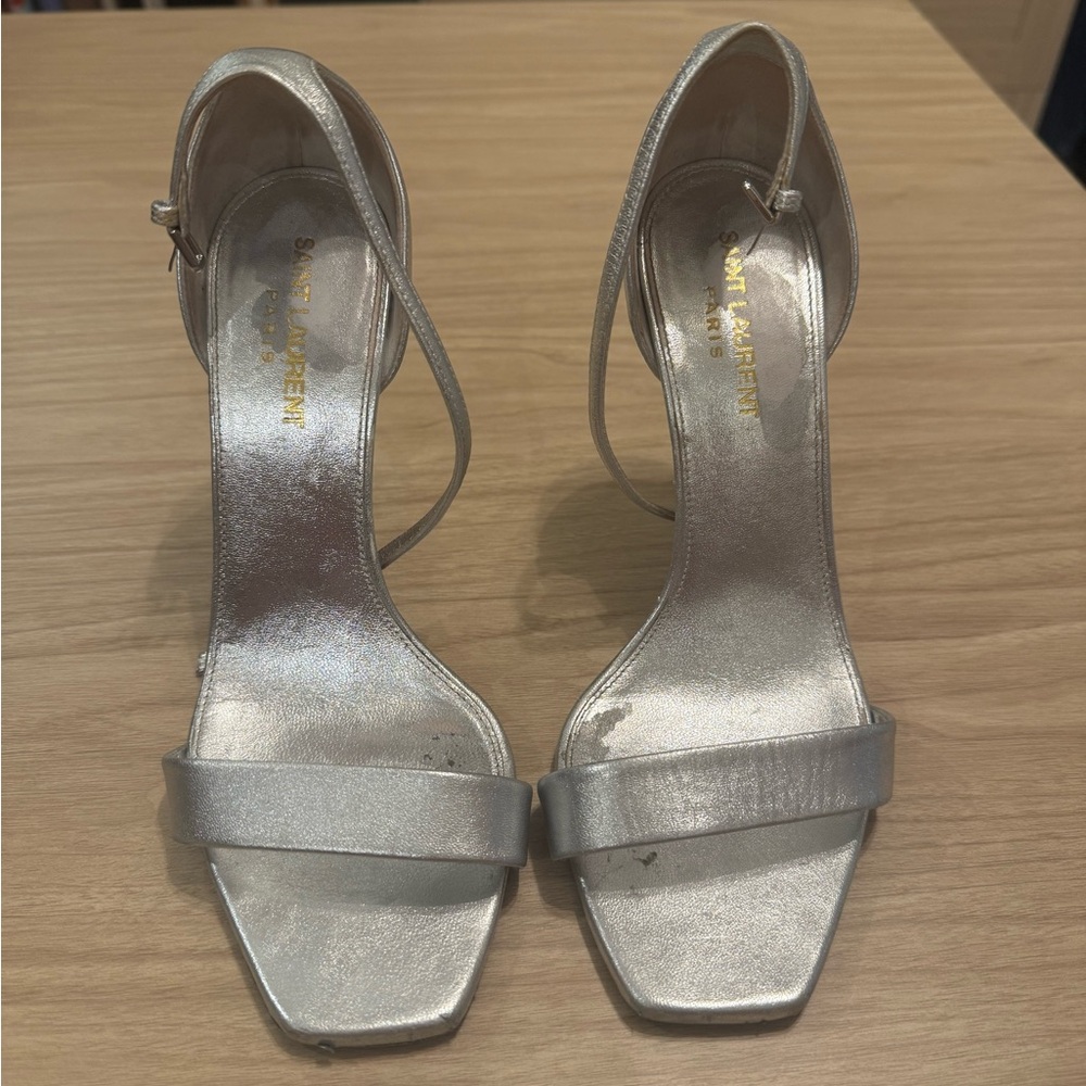 Saint Laurent Silver Women's Heels